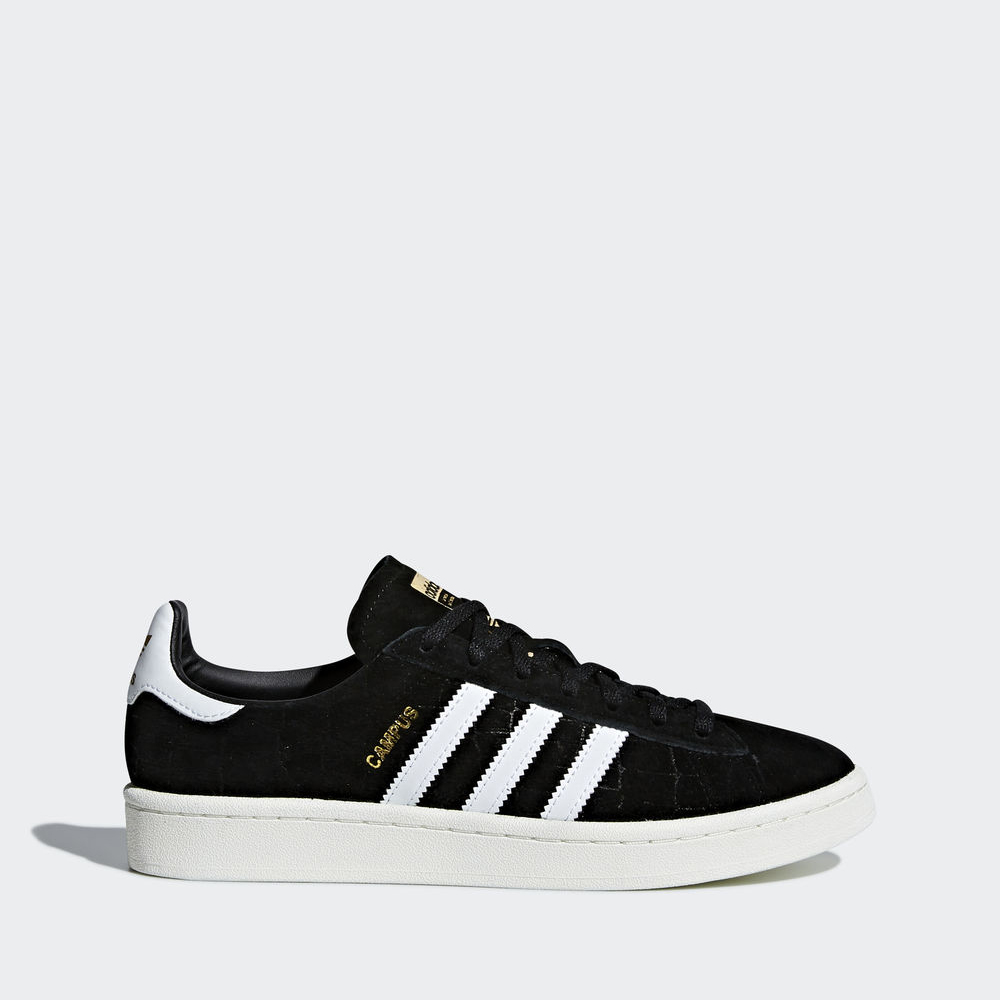 Adidas Campus - Originals γυναικεια - Μαυρα/Ασπρα/Χρυσο Χρωμα Μεταλλικός,Μέγεθος: EU 36 – 54 2/3 (61